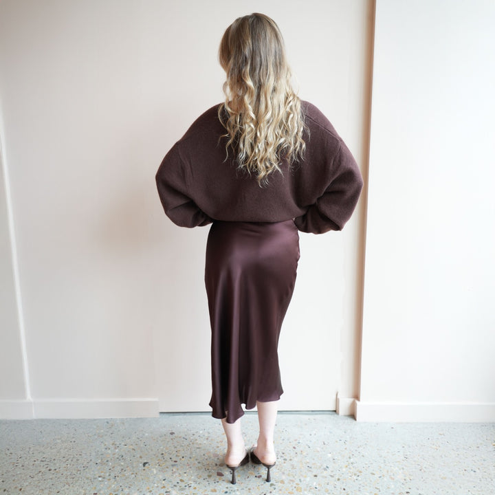 Miranda Scallop Silk Skirt