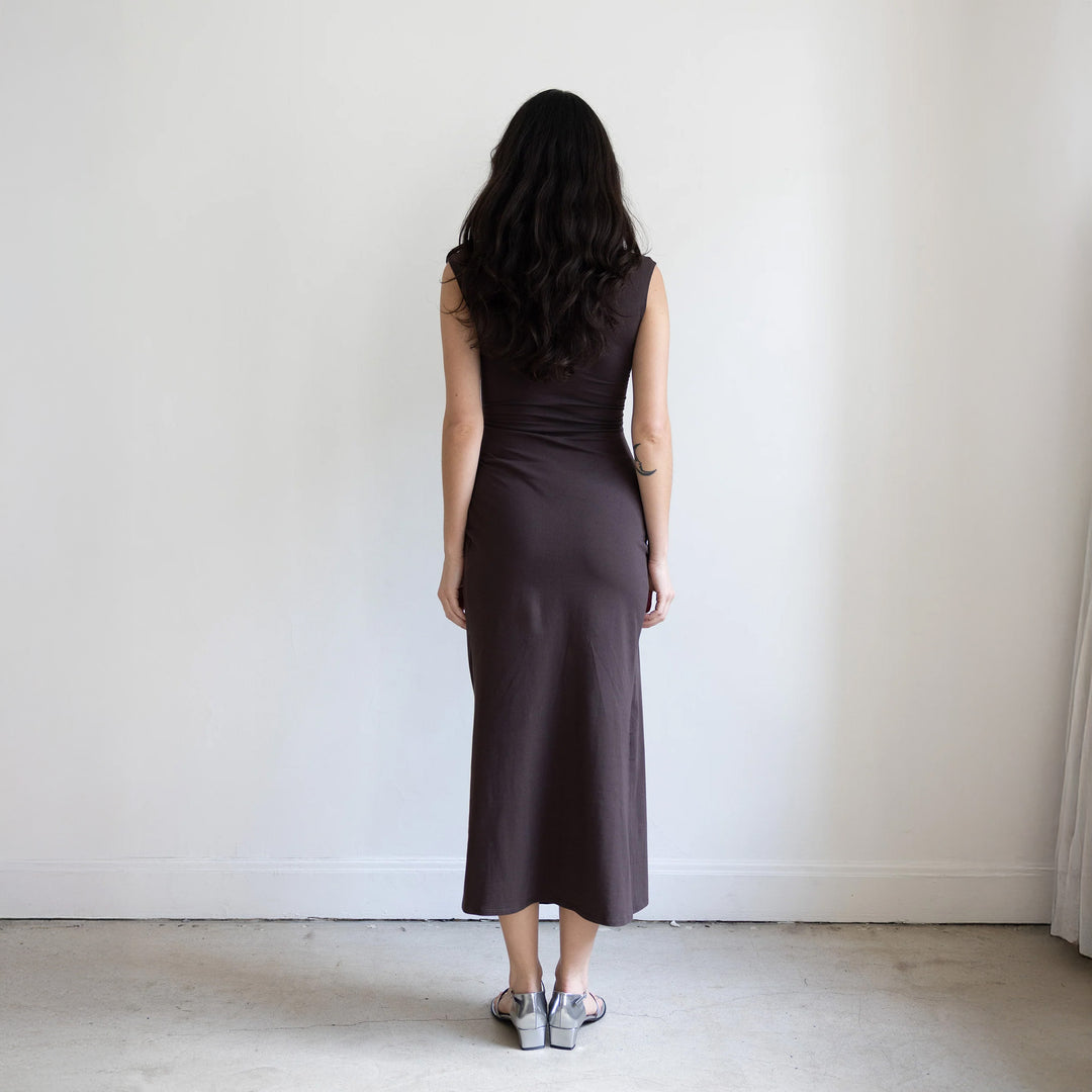 Mira Gathered Knit Dress