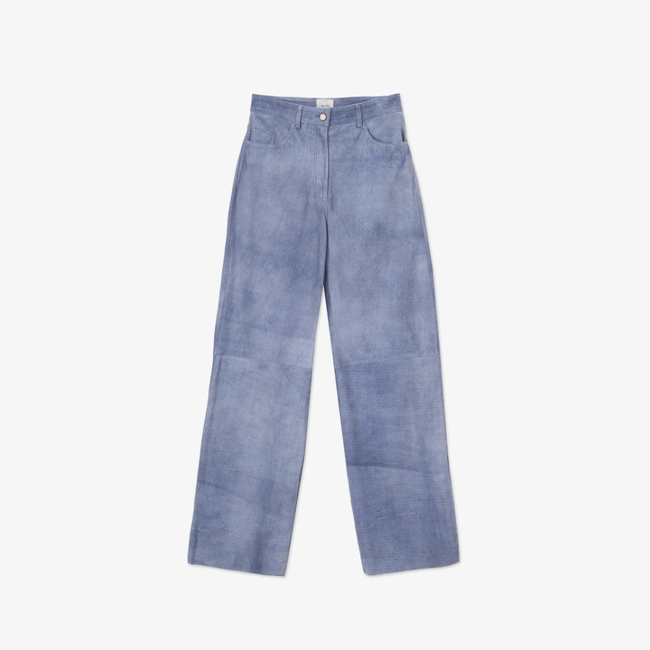 P5045 Suede Denim Effect Trousers