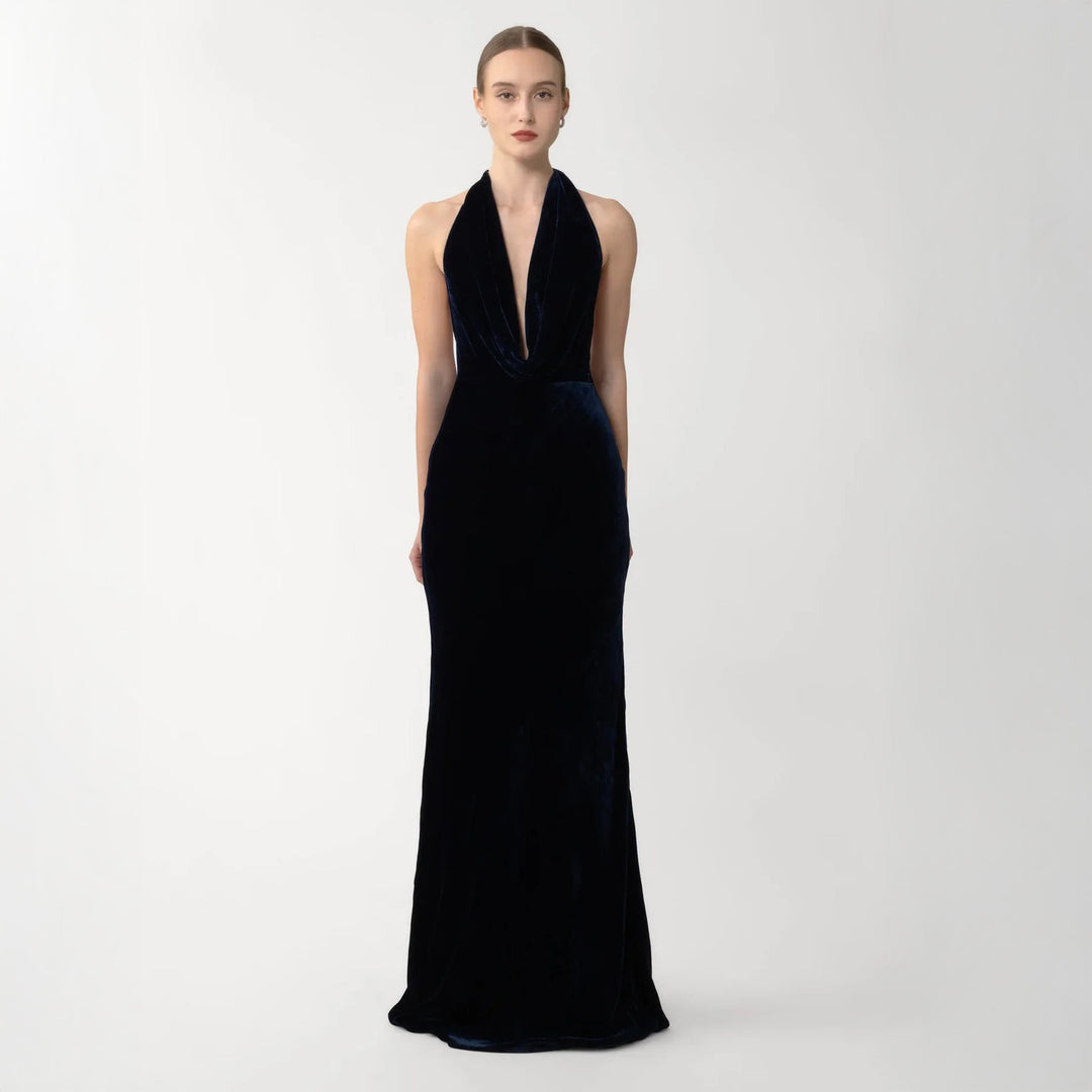 Pearl Velvet Gown