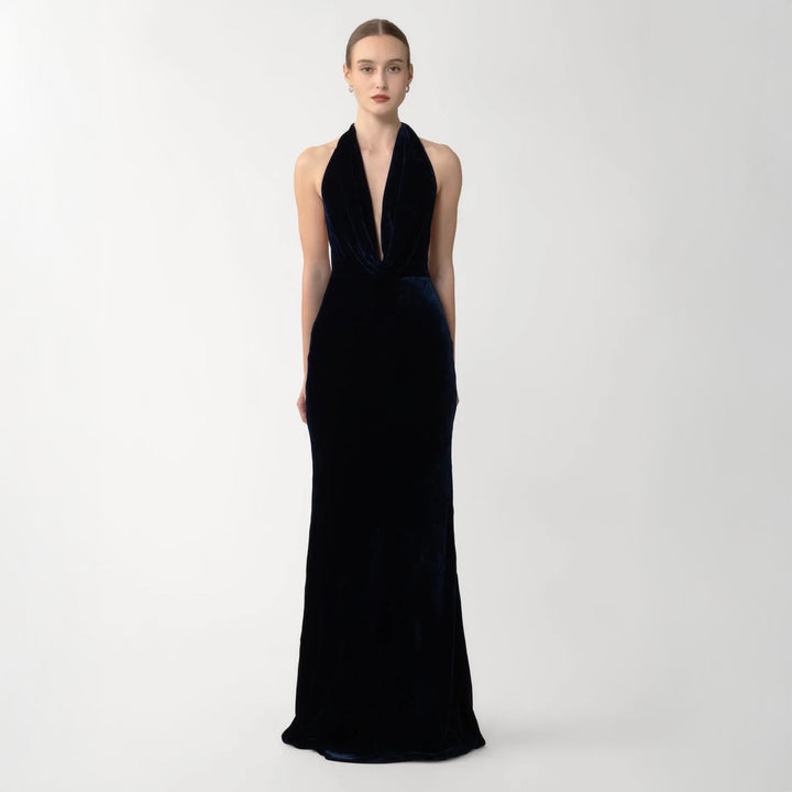 Pearl Velvet Gown