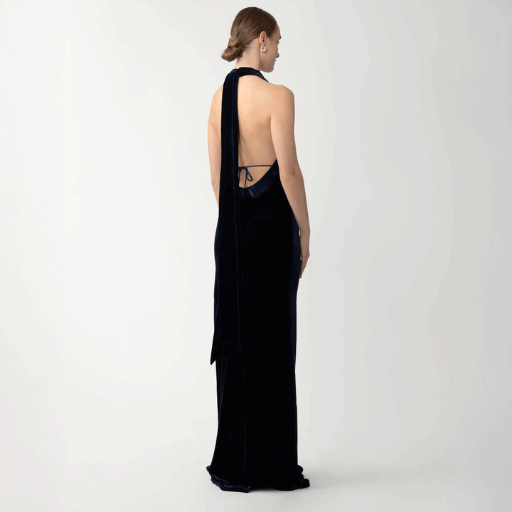 Pearl Velvet Gown