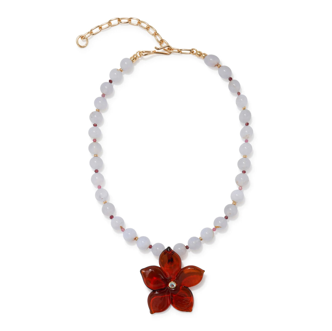 Vinca Flower Necklace