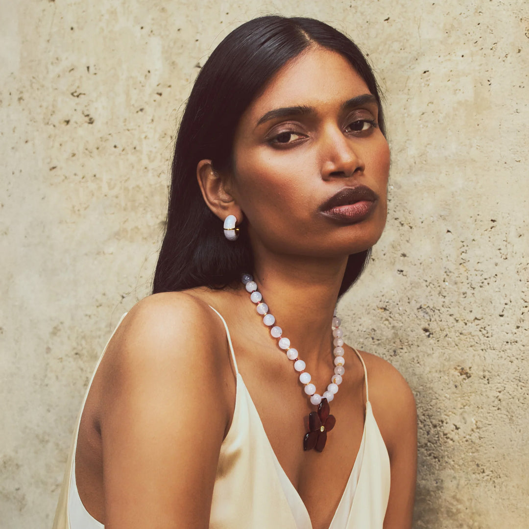 Vinca Flower Necklace