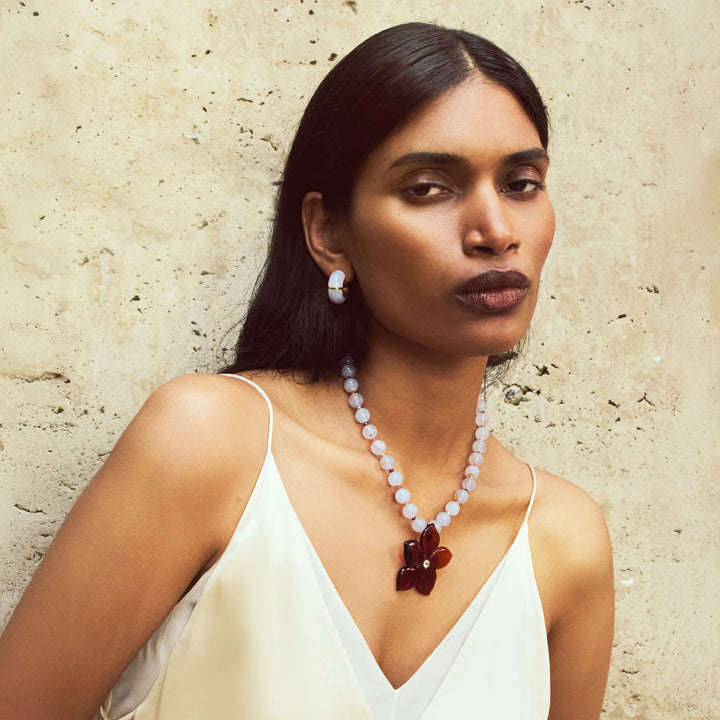 Vinca Flower Necklace