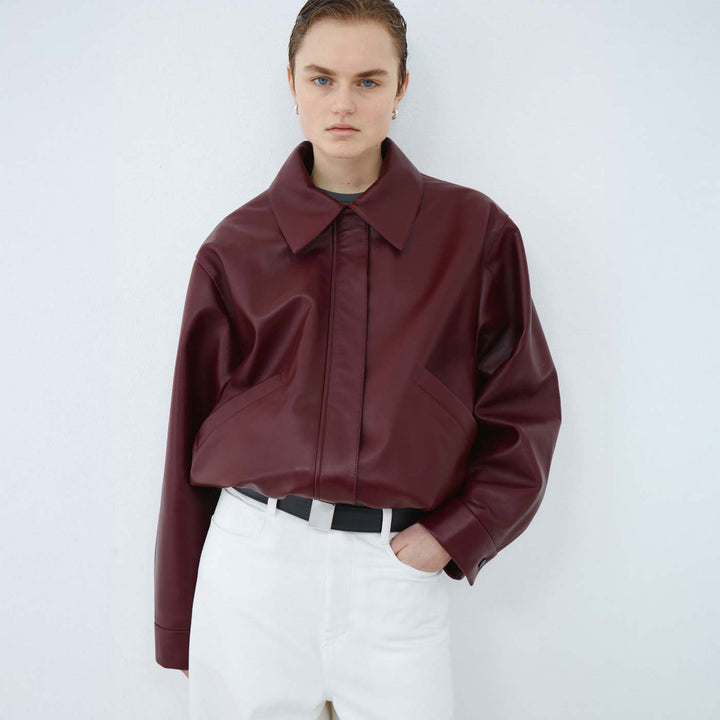 Bomber Short Lamb Leather