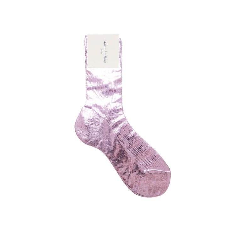 One Ribbed Laminated Socks