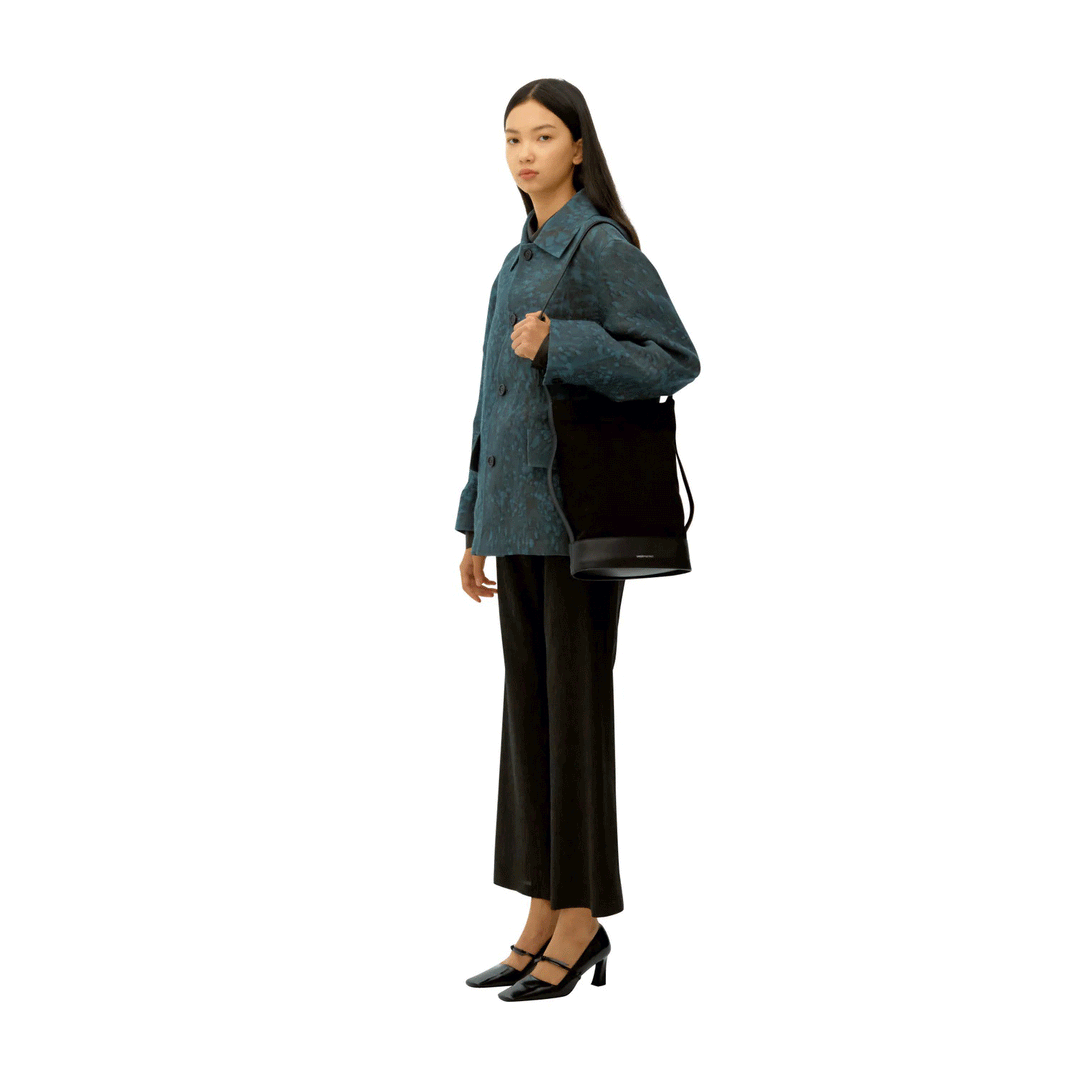 Salt Dyed Linen Four-Button Jacket