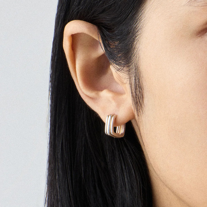 Squared Pottery Vessel Earrings