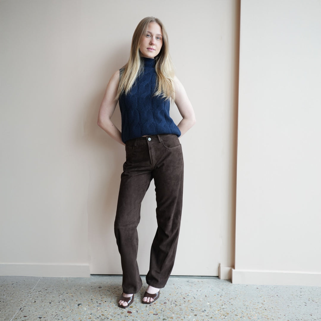 Suede Jeans