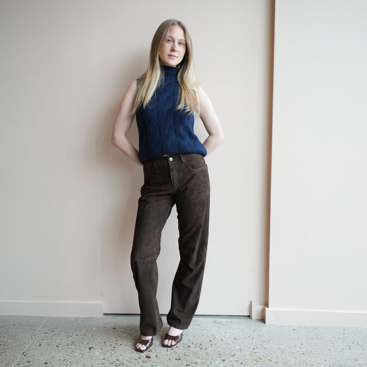 Suede Jeans