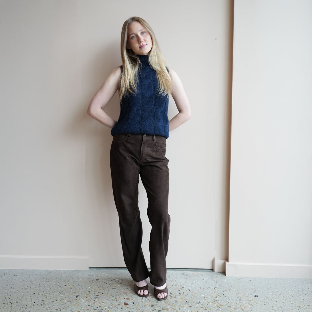 Suede Jeans