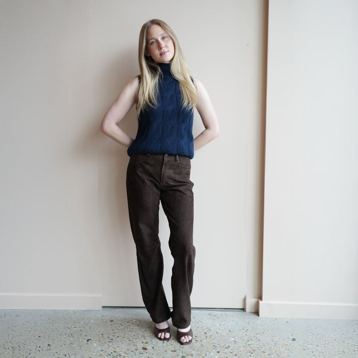 Suede Jeans