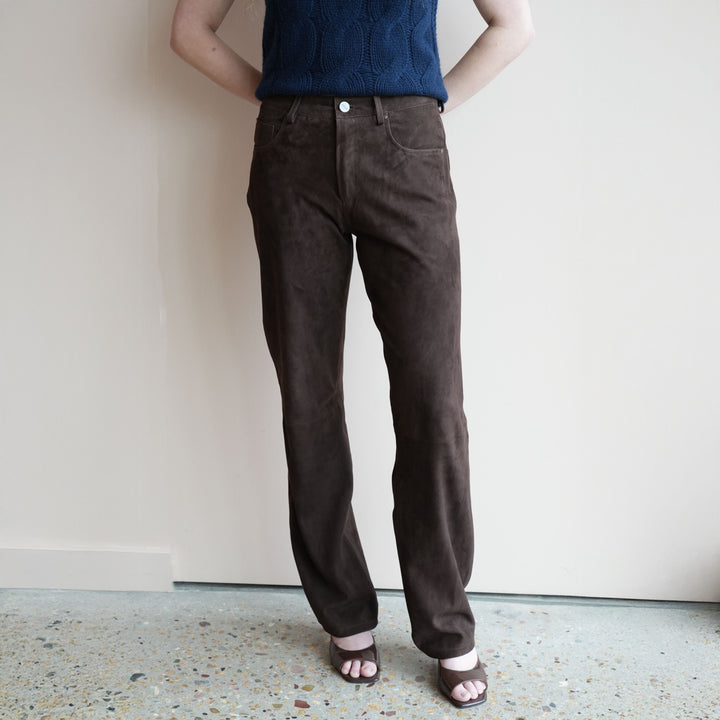 Suede Jeans