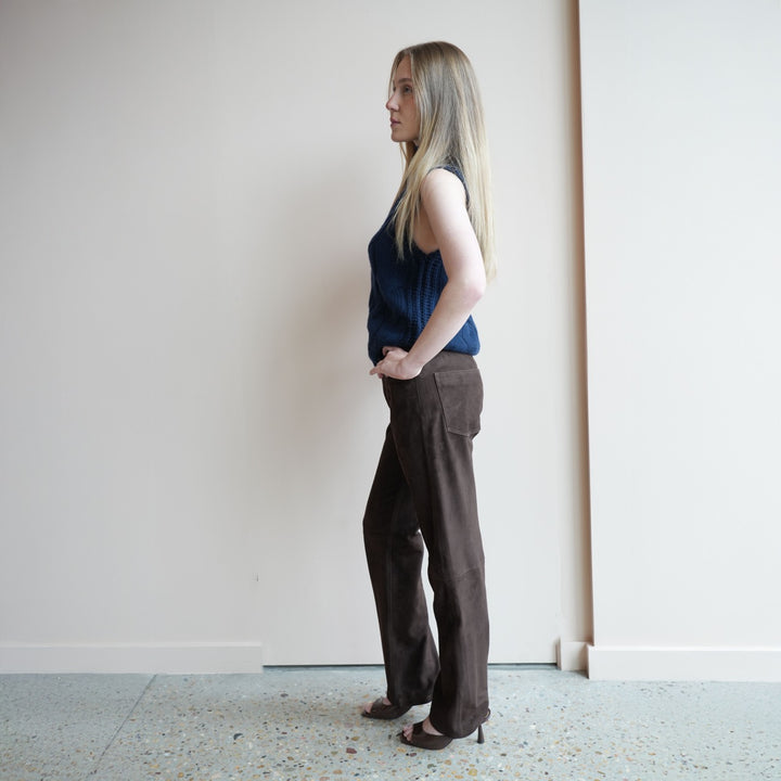 Suede Jeans