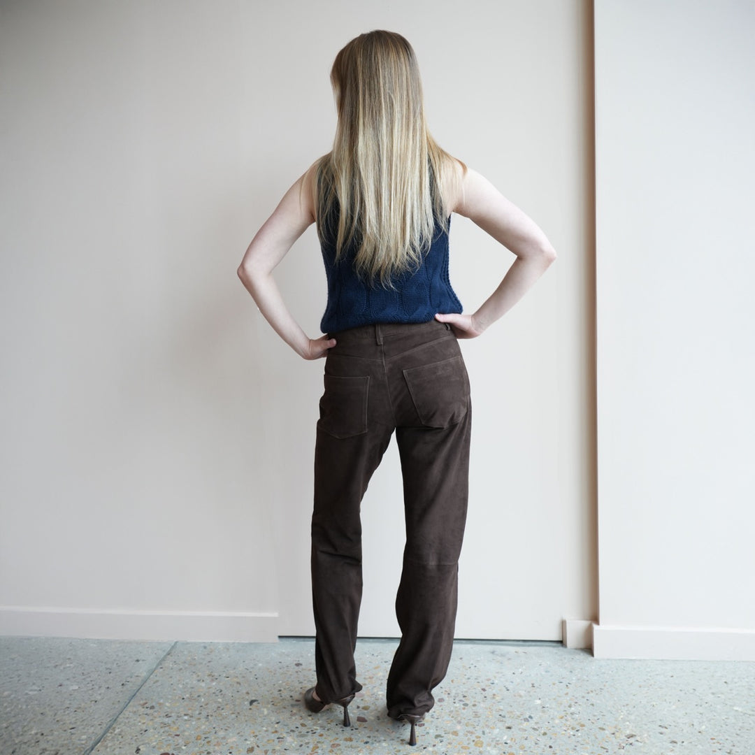Suede Jeans