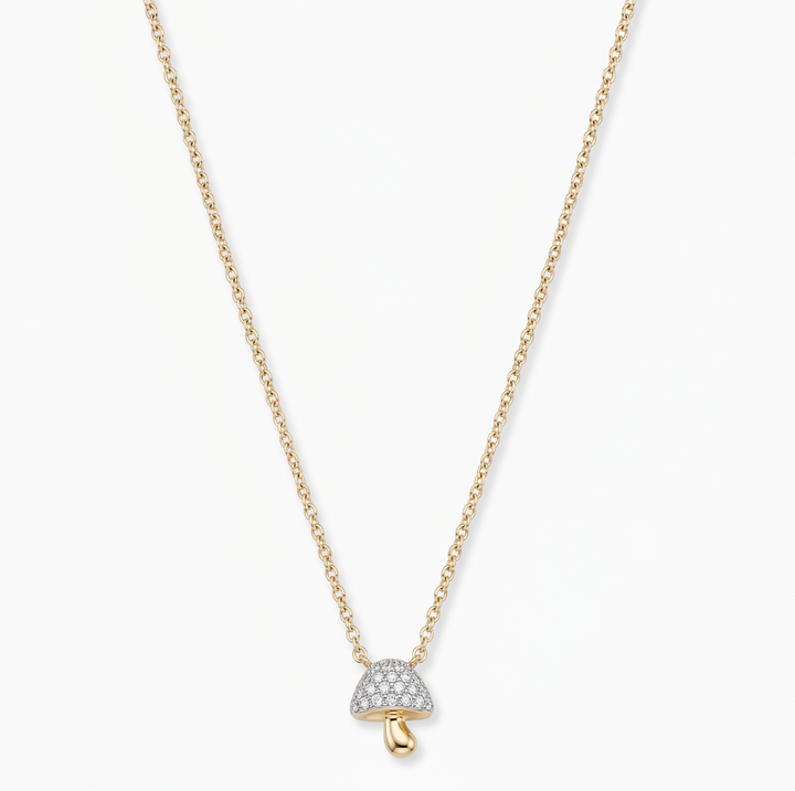 Pavé Mushroom Necklace