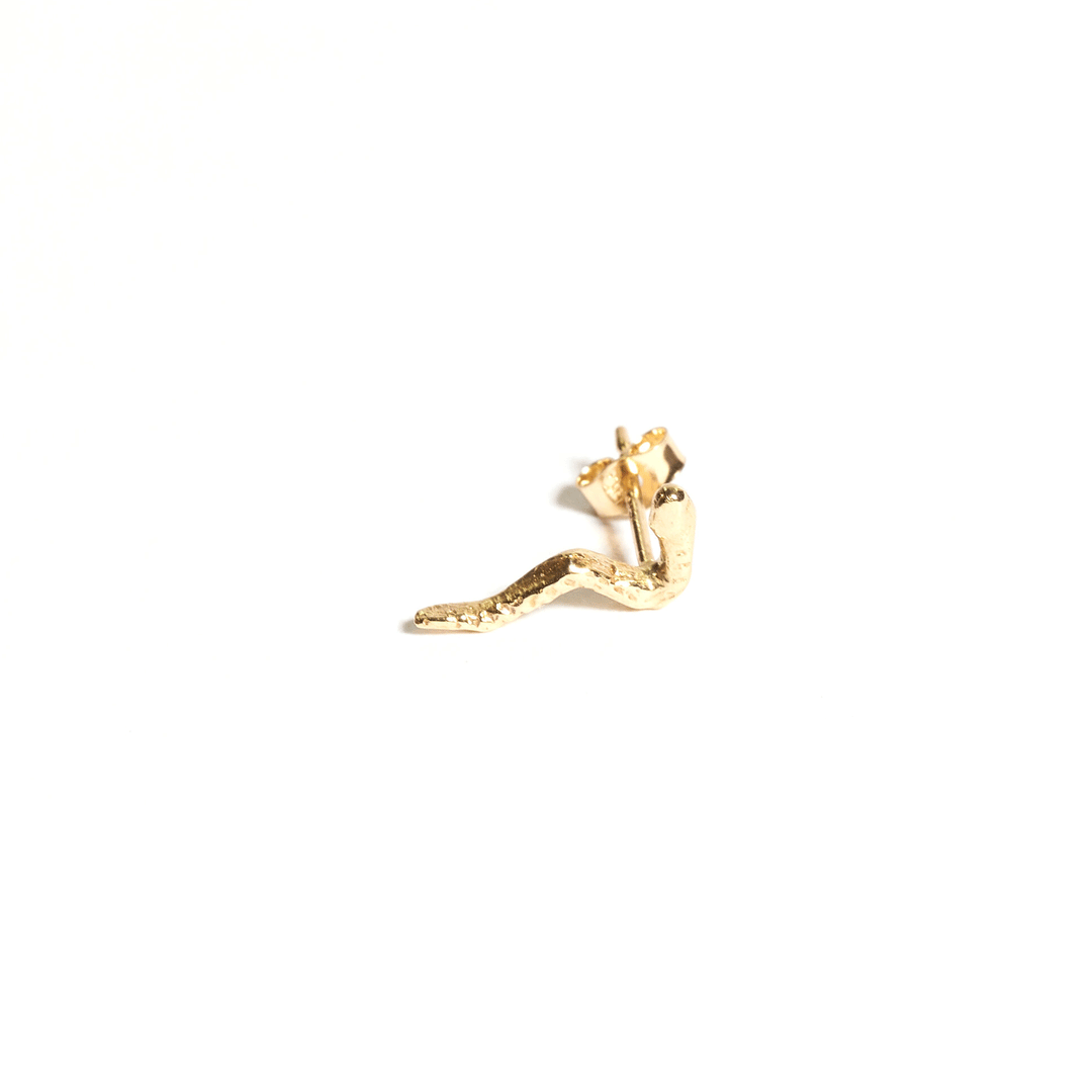14K Snake Studs