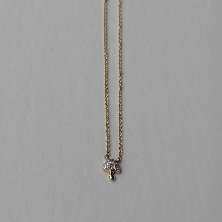 Pavé Mushroom Necklace