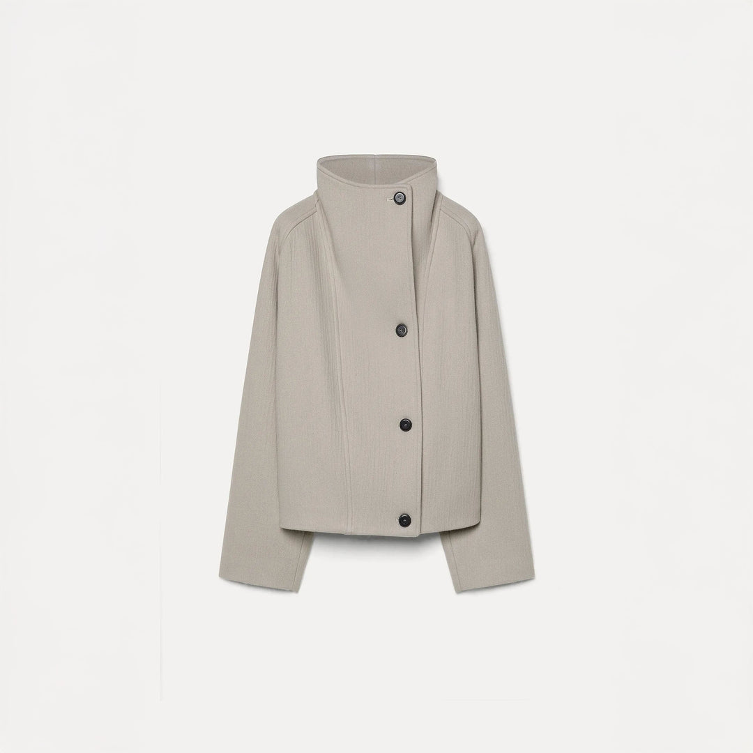 High Neck Cloth Jacket