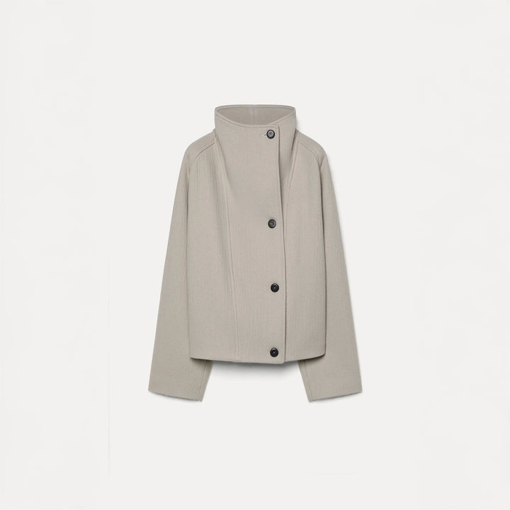 High Neck Cloth Jacket
