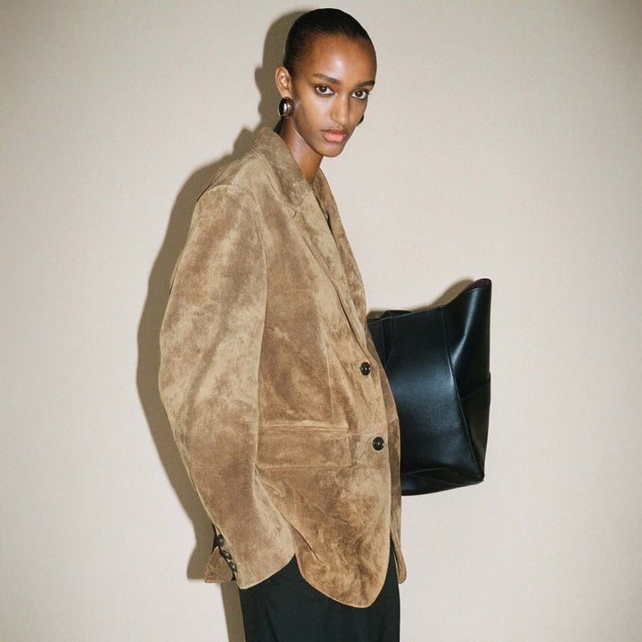 Benny Gritty Suede Oversized Blazer
