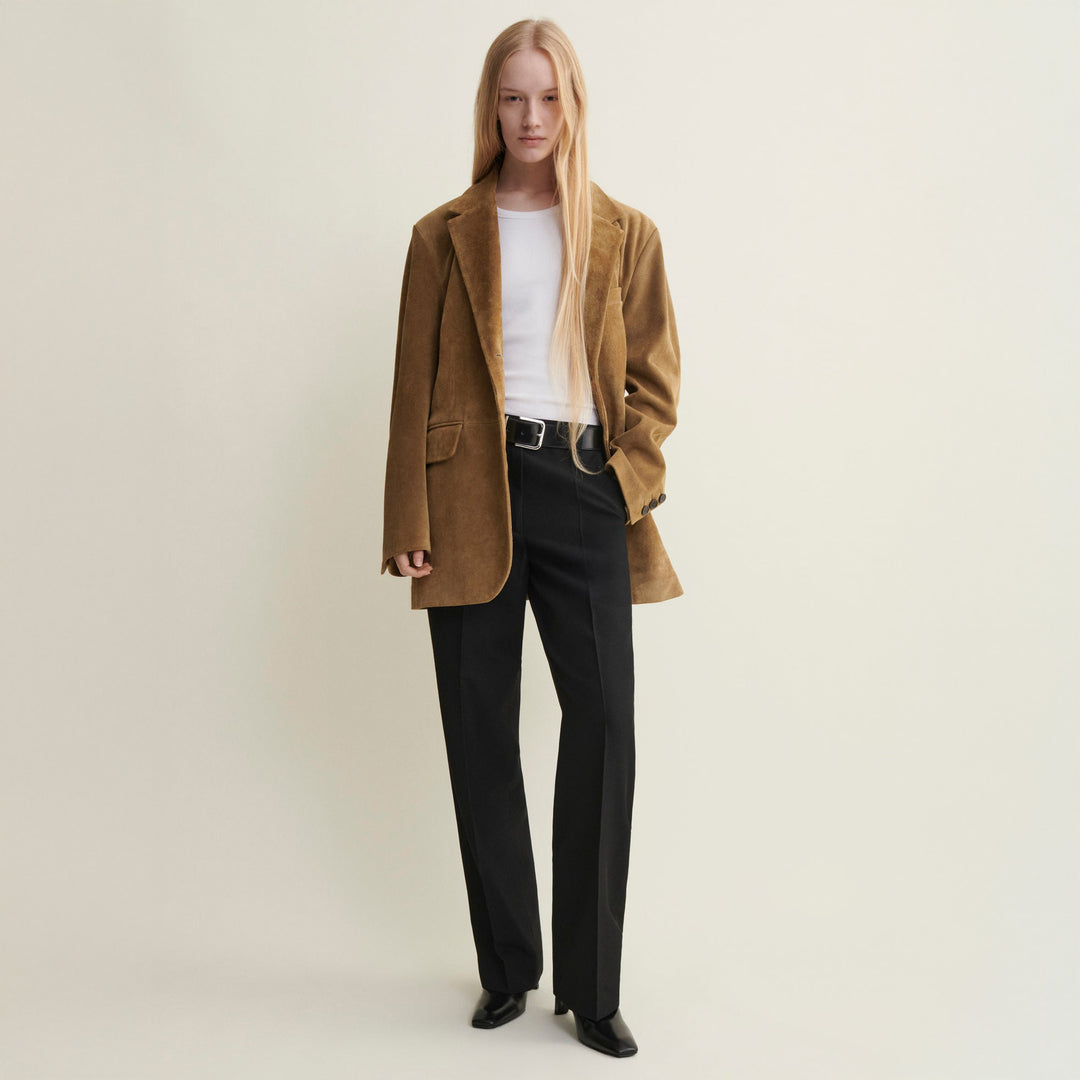 Benny Gritty Suede Oversized Blazer