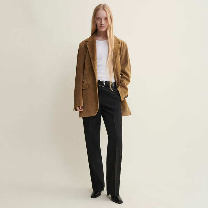 Benny Gritty Suede Oversized Blazer