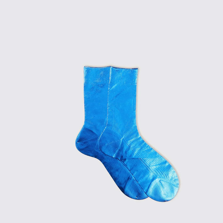 One Ribbed Laminated Socks