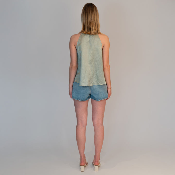 Blurred Satin Top