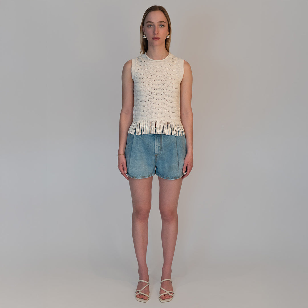 Knit Tassel Tank