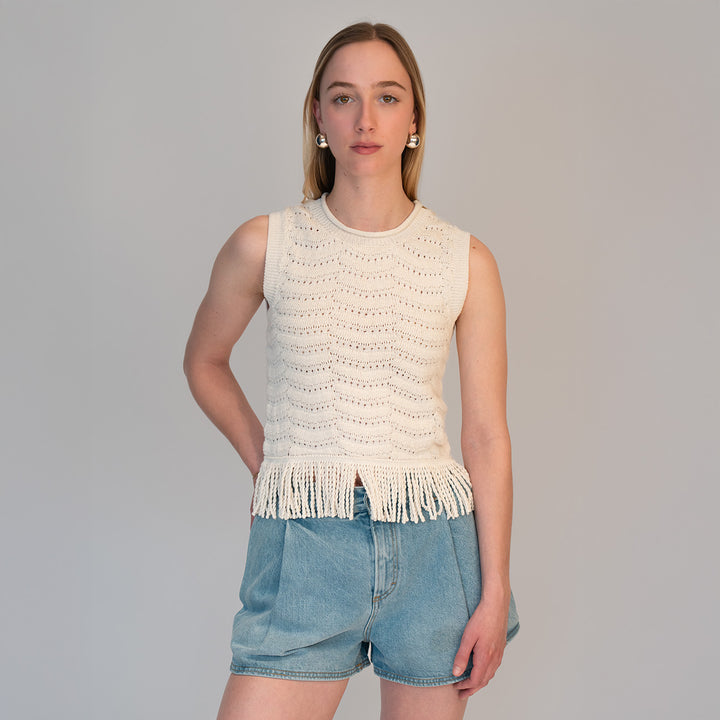 Knit Tassel Tank