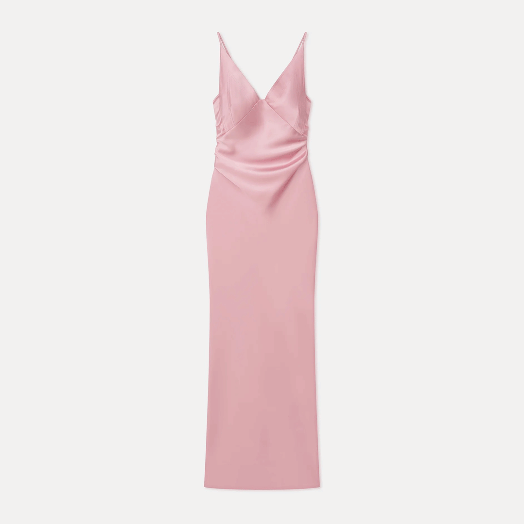 Coeus Satin Slip Maxi Dress
