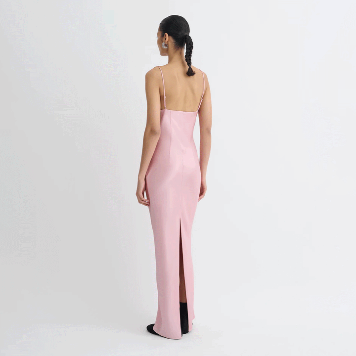 Coeus Satin Slip Maxi Dress