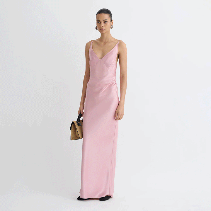 Coeus Satin Slip Maxi Dress