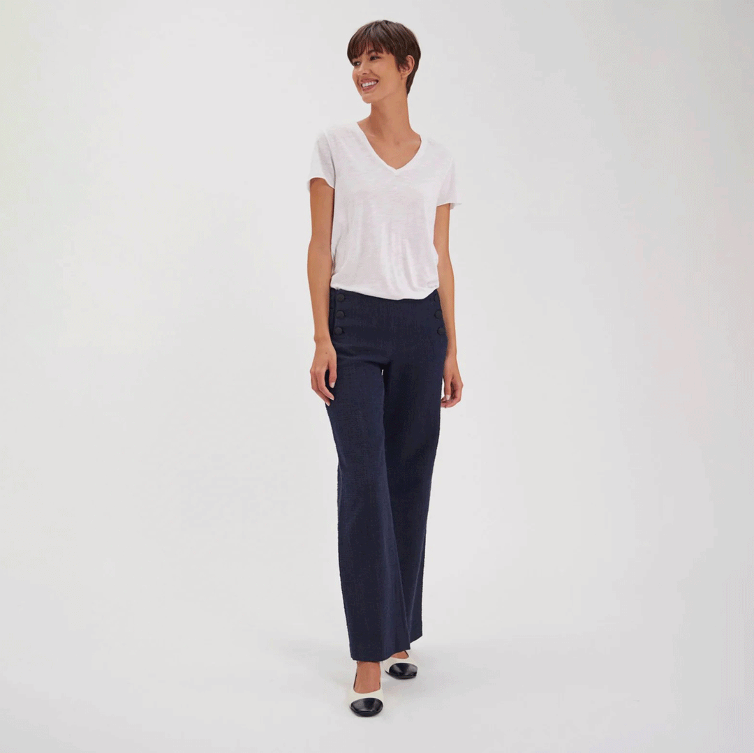 【INES DE LA FRESSANGE】Gabriel Navy pants Gabriel Pants – Beatrice the Divine