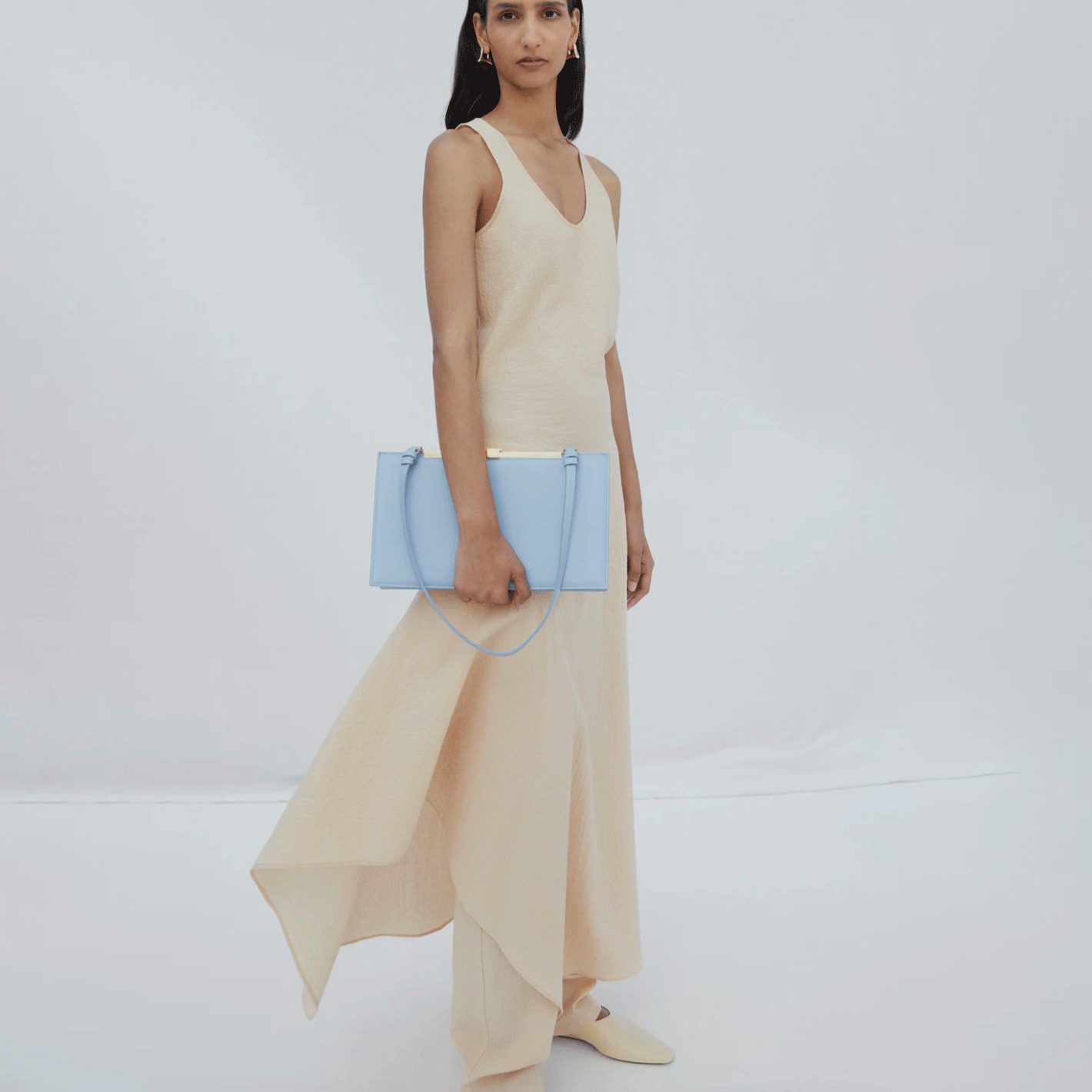 オールインワン・サロペット Aeron Gale - Scoop Neck Gathered Dress Gale Scooped Neck Gathered Dress – Beatrice the Divine