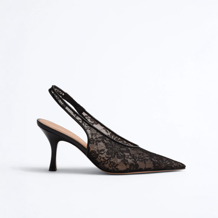 Dolly Lace Slingbacks
