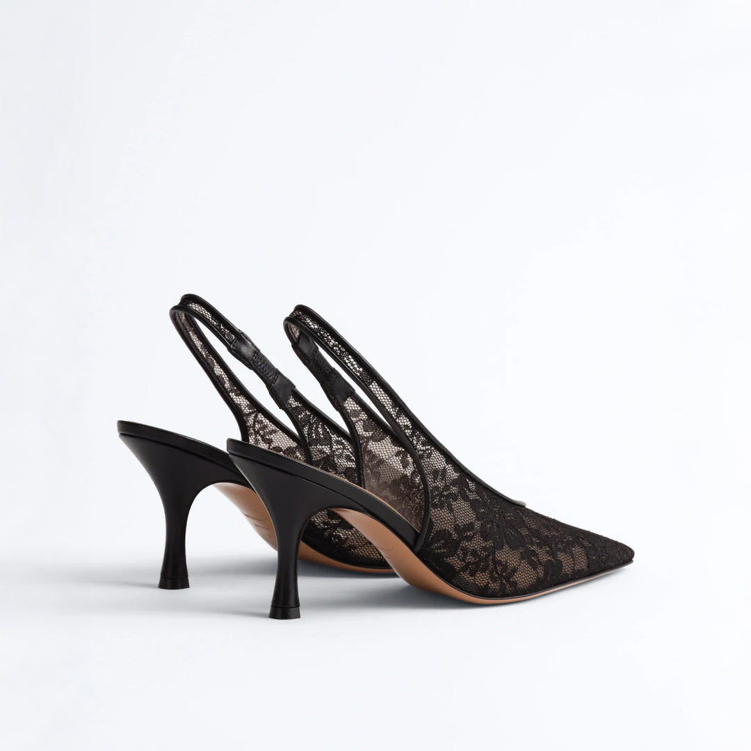 Dolly Lace Slingbacks