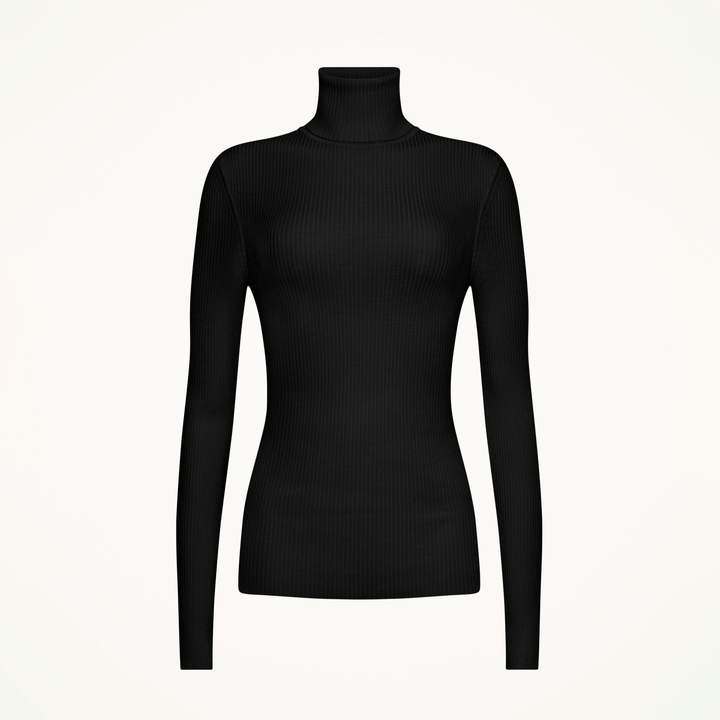 Merino Rib Top Long Sleeve