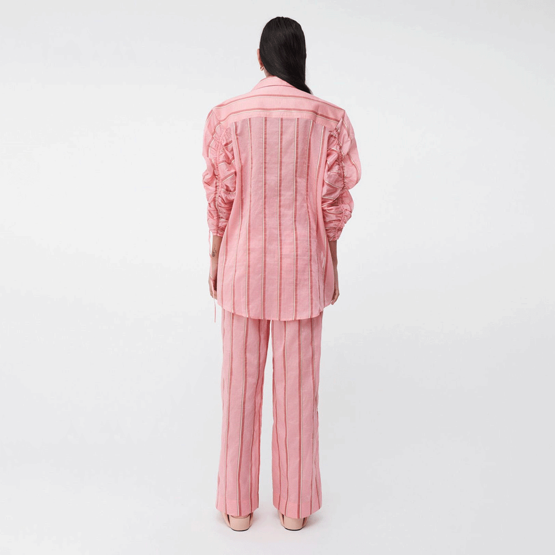 Pablo Ruched Sleeve Oversized Shirt