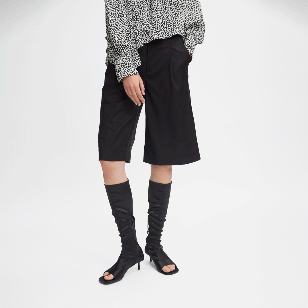 Paula Long Shorts in Black Paula Long Shorts in Black