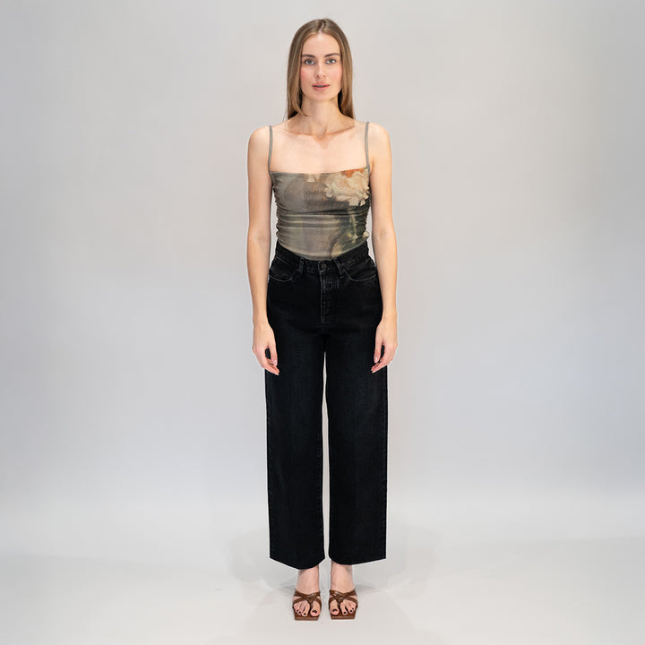 Jazlyn Mesh Jersey Top