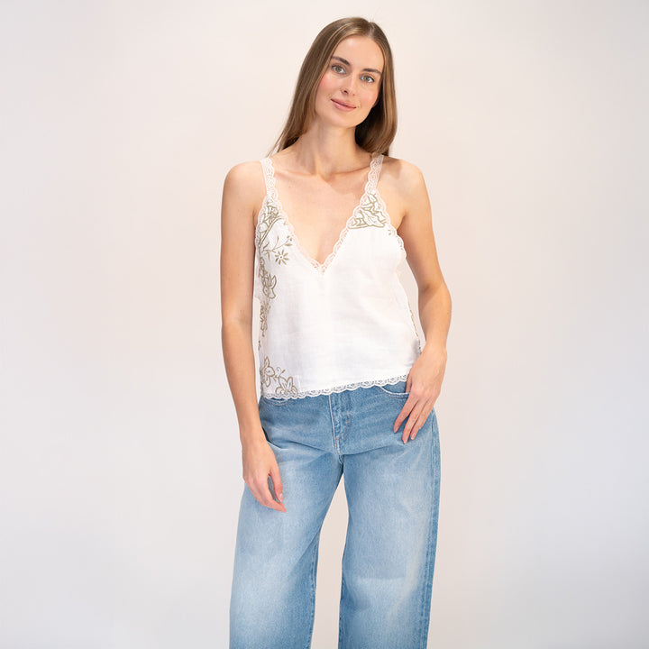 Embroidered Tank