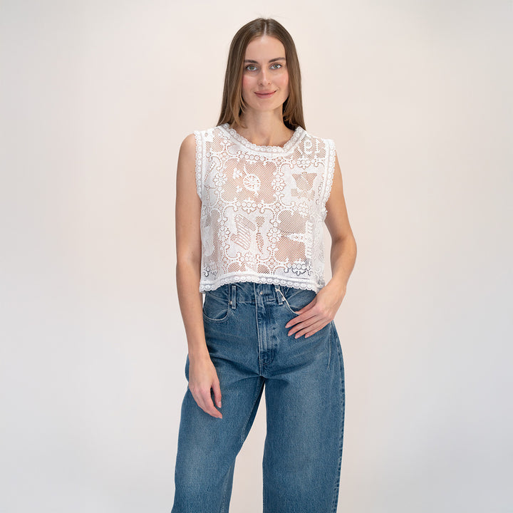 Filet Crochet Top