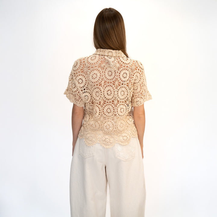 Crochet Cropped Shirt 4