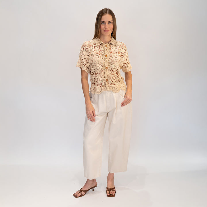 Crochet Cropped Shirt 4
