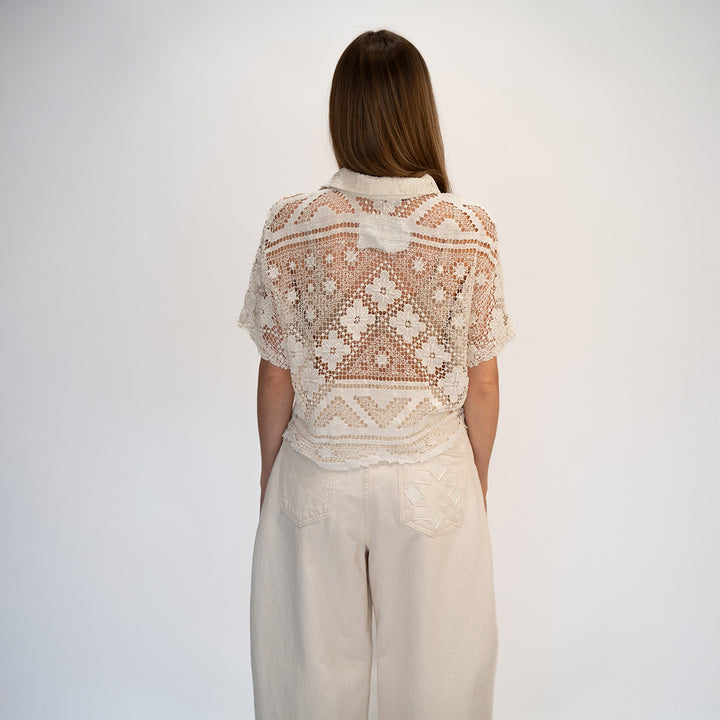 Crochet Cropped Shirt 3