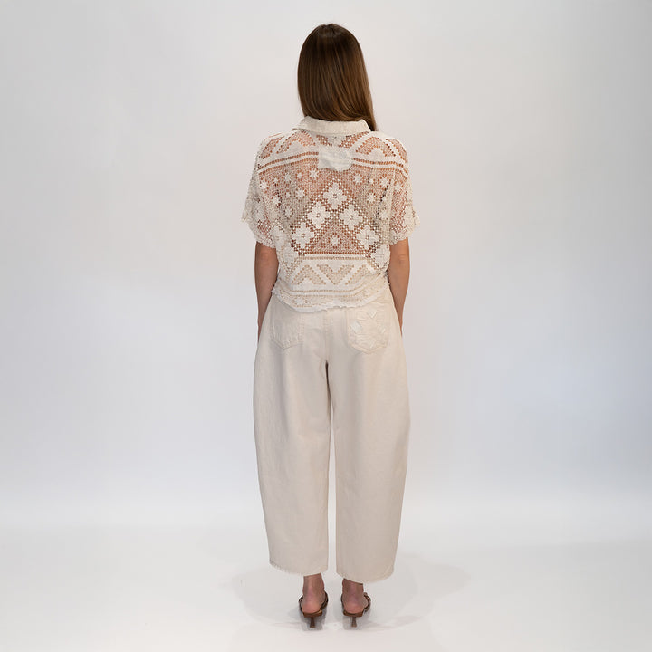 Crochet Cropped Shirt 3