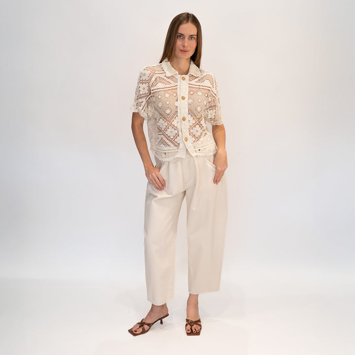 Crochet Cropped Shirt 3